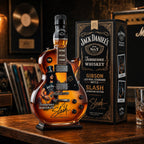 👨‍🎤🤘Appetite for Rock: Vintage Sunburst Guitar Figurine Spirit Bottle🎸✨