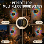 ✨🌈 Mandala Solar Wall Lamp – Magical Patio Night Ambience