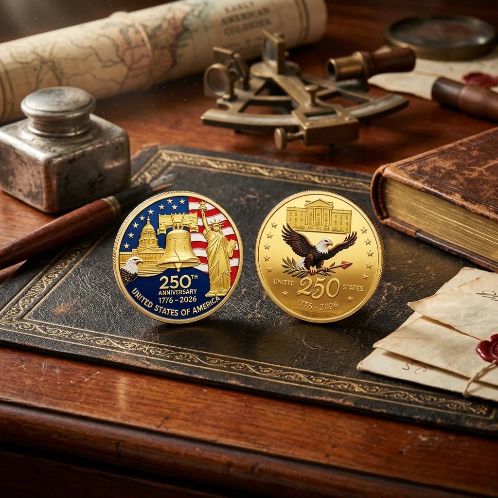 🔥LAST DAY 49% OFF✨9PCS USA 250th Anniversary Commemorative Coin Gift Set