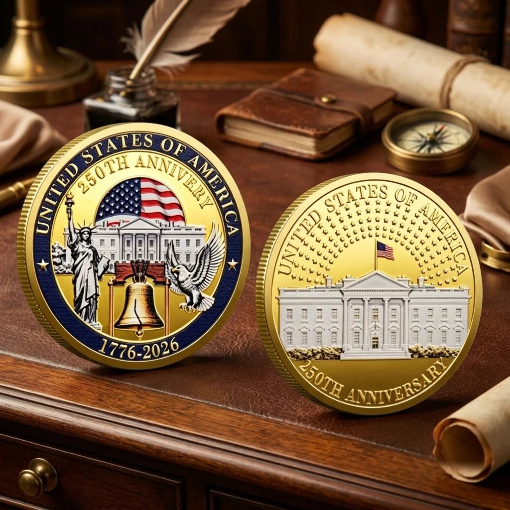 🔥LAST DAY 49% OFF✨9PCS USA 250th Anniversary Commemorative Coin Gift Set