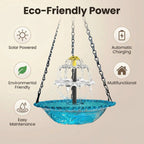 🔥🔥49% Off--Solar Cascade Hanging Bird Bath Fountain🎁Buy 2 Free Shipping