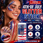 Last Day Promotion!🎁🦅4th of July Glitter Stick✨🔔 Red, White & Blue Body & Hair Sparkle