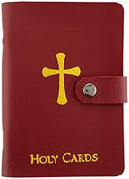 ✝️ Catholic Holy Card Holder – Pocket Prayer Card Organizer with Snap Closure