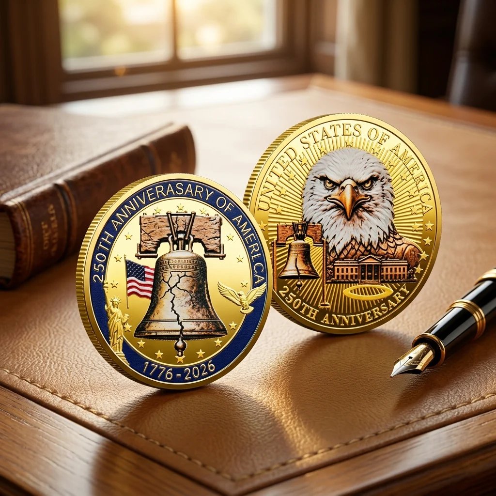 🔥LAST DAY 49% OFF✨9PCS USA 250th Anniversary Commemorative Coin Gift Set