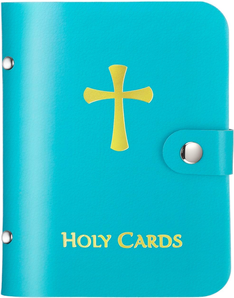 ✝️ Catholic Holy Card Holder – Pocket Prayer Card Organizer with Snap Closure
