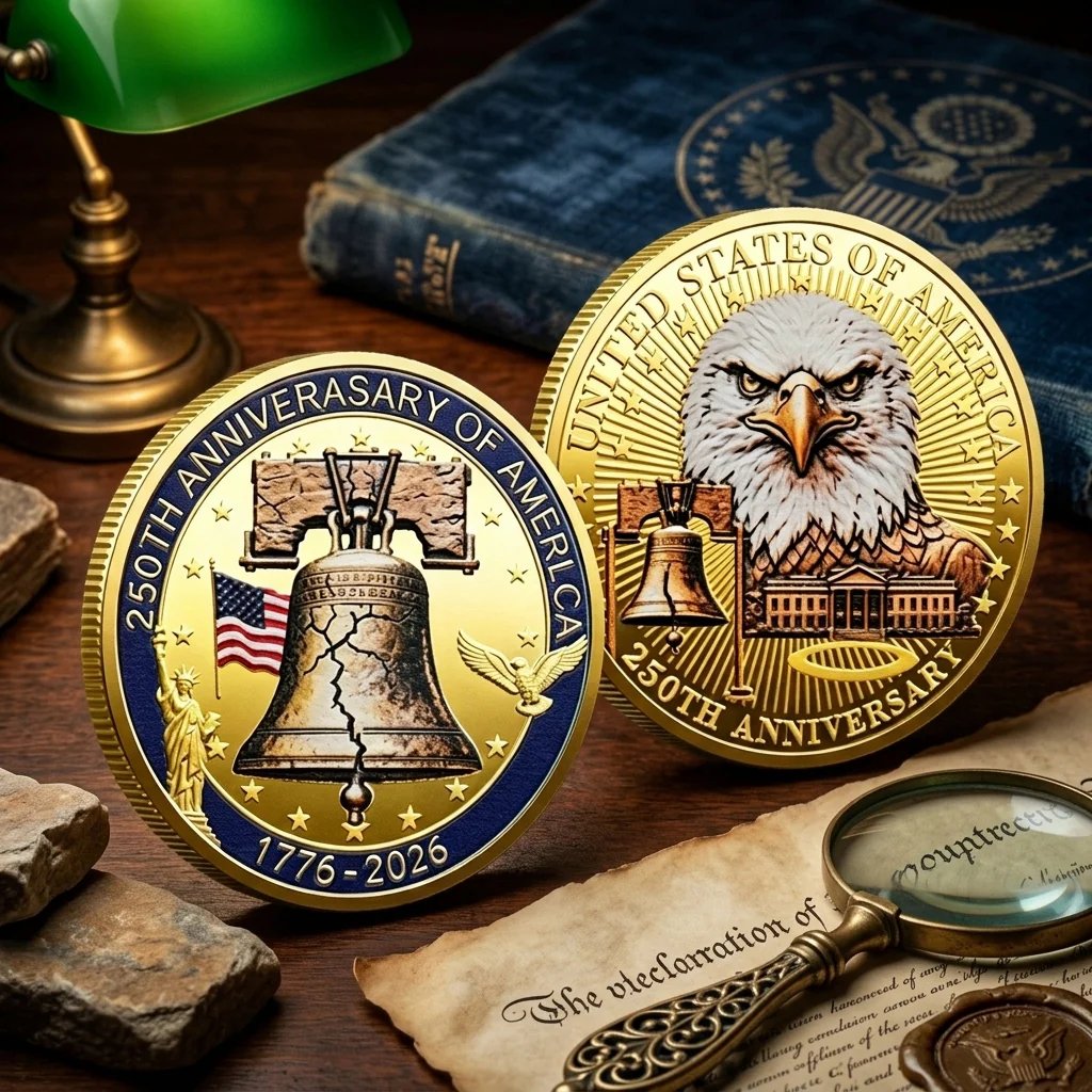 🔥LAST DAY 49% OFF✨9PCS USA 250th Anniversary Commemorative Coin Gift Set