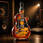 👨‍🎤🤘Appetite for Rock: Vintage Sunburst Guitar Figurine Spirit Bottle🎸✨