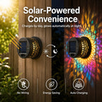✨🌈 Mandala Solar Wall Lamp – Magical Patio Night Ambience
