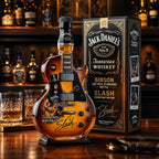 👨‍🎤🤘Appetite for Rock: Vintage Sunburst Guitar Figurine Spirit Bottle🎸✨