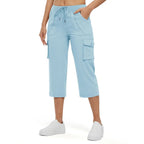Women's Lightweight Hiking Capris: Quick-Dry, 6 Pockets, Loose Fit