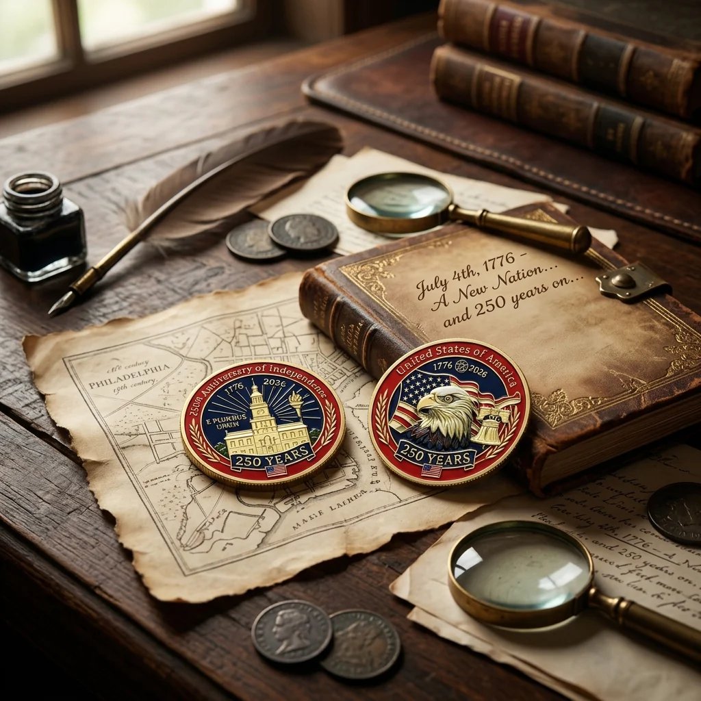 🔥LAST DAY 49% OFF✨9PCS USA 250th Anniversary Commemorative Coin Gift Set