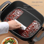 non stick ceramic electric pot glass lid aluminum body - Temu