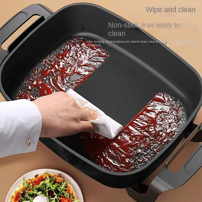 non stick ceramic electric pot glass lid aluminum body - Temu