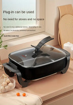 non stick ceramic electric pot glass lid aluminum body - Temu