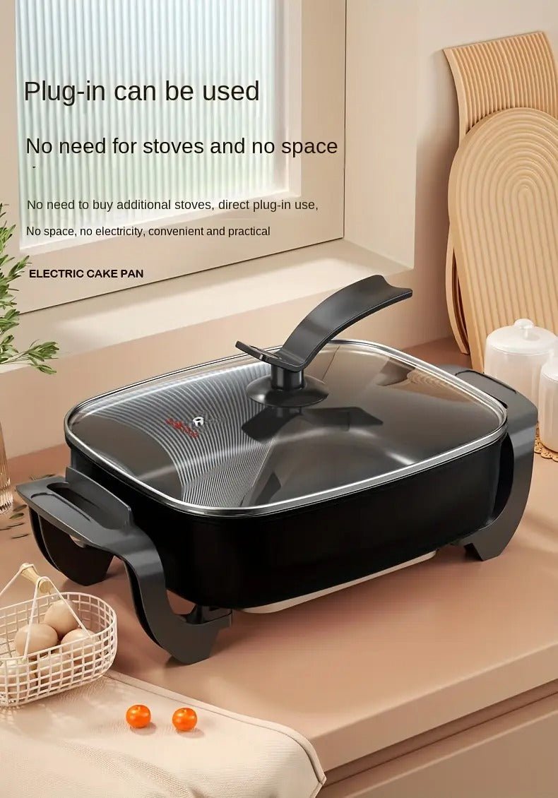 non stick ceramic electric pot glass lid aluminum body - Temu